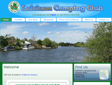 Tablet Screenshot of lalehamcampingclub.co.uk